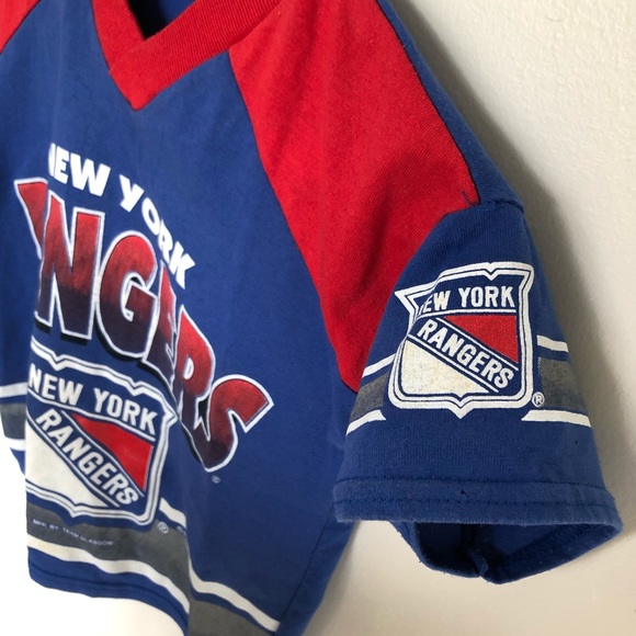 Vintage Kids New York Rangers NHL Hockey Shirt - Picture 5 of 8